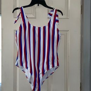 NOBO / Red, White, and Blue one piece swimsuit